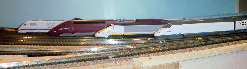 n scale high speed trains